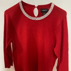 Liz Clairbone Career Red Shirt